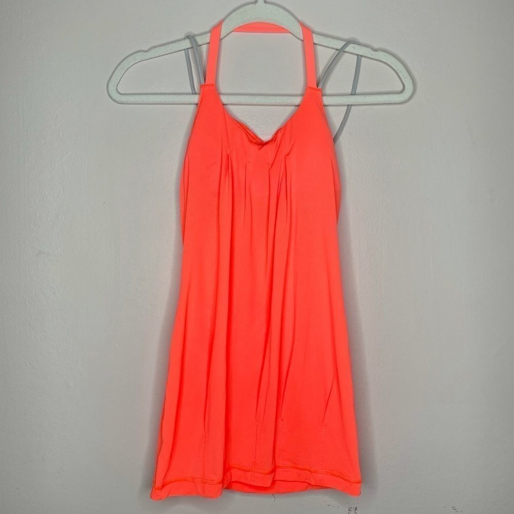 Lululemon Flow & Go Tank‎ Top Very Light Flare / Silver Spoon Yoga Loose Mesh 2